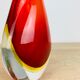 Vase Sommerso Murano, red glass