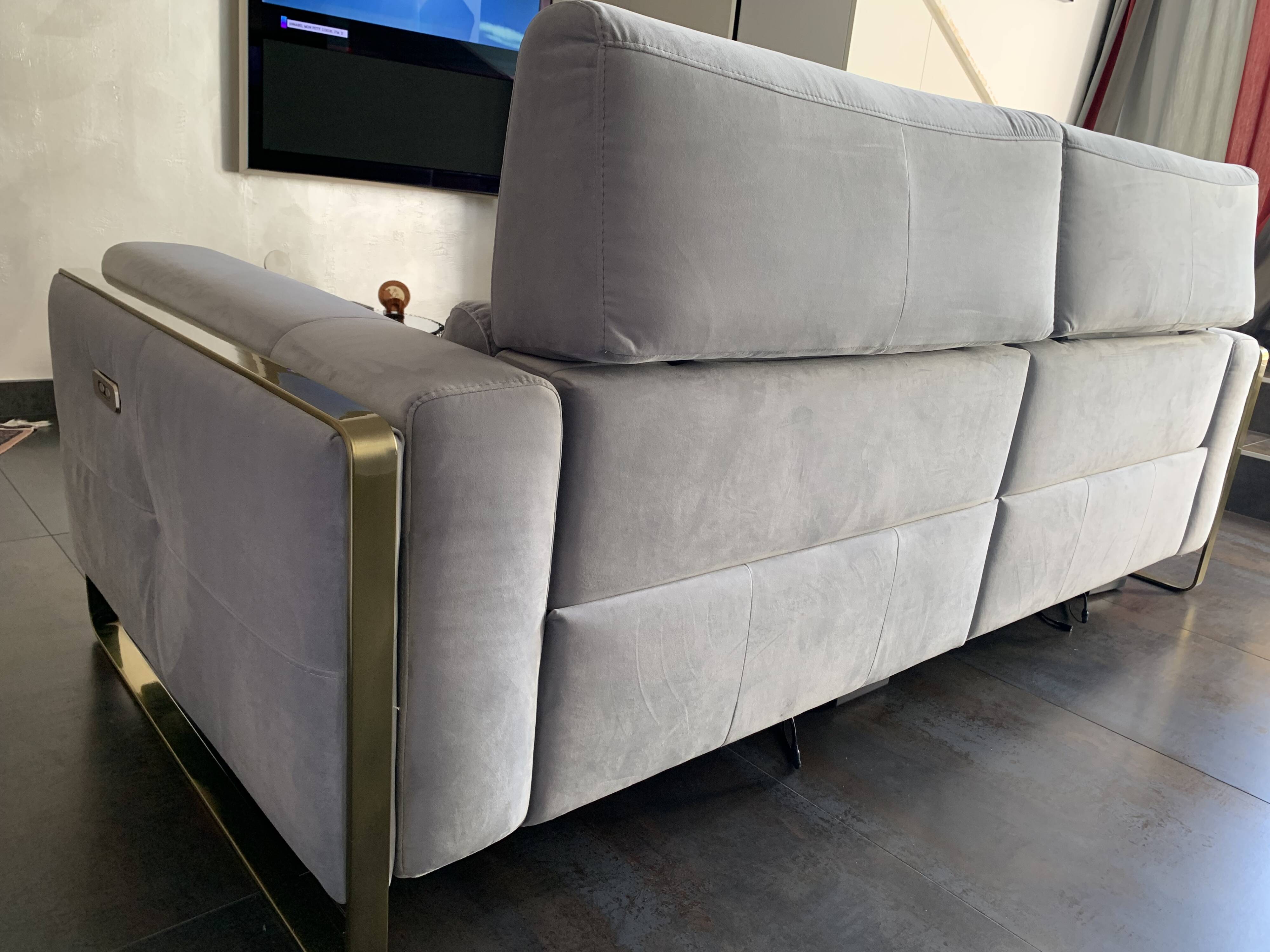 Canape full relax electrique / batteries en tissus