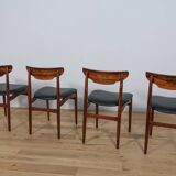 Chaises mid-century en palissandre, danemark, set de 4