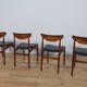 Chaises mid-century en palissandre, danemark, set de 4