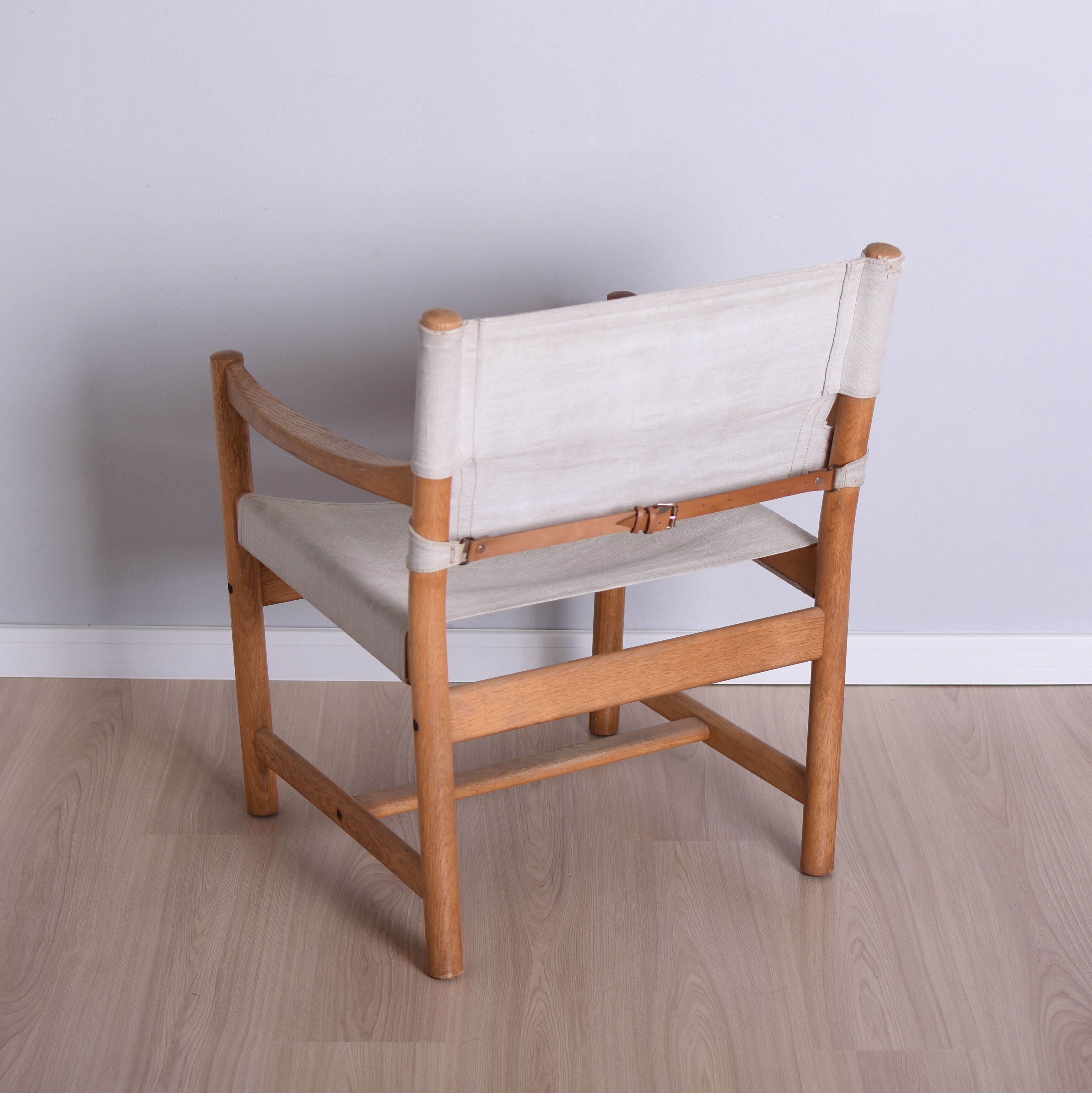 Canvas & oak armchair by Ditte & Adrian Heath, 1960s