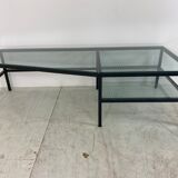 Steel and glass side table by Bas van Pelt for Janni van Pelt 1960s
