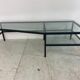 Steel and glass side table by Bas van Pelt for Janni van Pelt 1960s