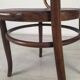 Kohn curved wooden armchair