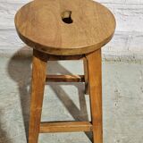 Burmese teak workshop stool
