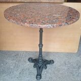 Tagle marble and cast iron bistro gueridon