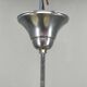 Art Deco Chandelier in Chrome, Wood and Glass, Czechoslovakia