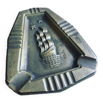 Bronze ashtray signed Vitello Art Deco