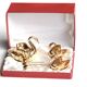 Swan salt shakers in Limoges porcelain, 1950s