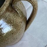 Glazed stoneware jug pitcher