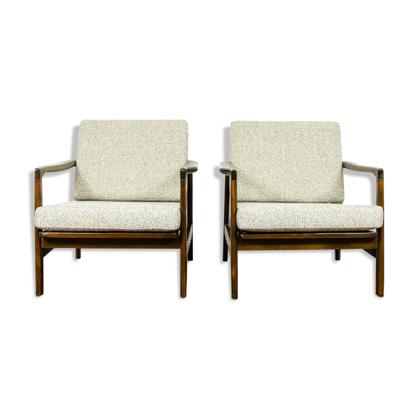 Pair of B-7522 armchairs by Zenon Bączyk