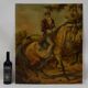 Vintage Impressionist Oil Painting of Man on Horseback