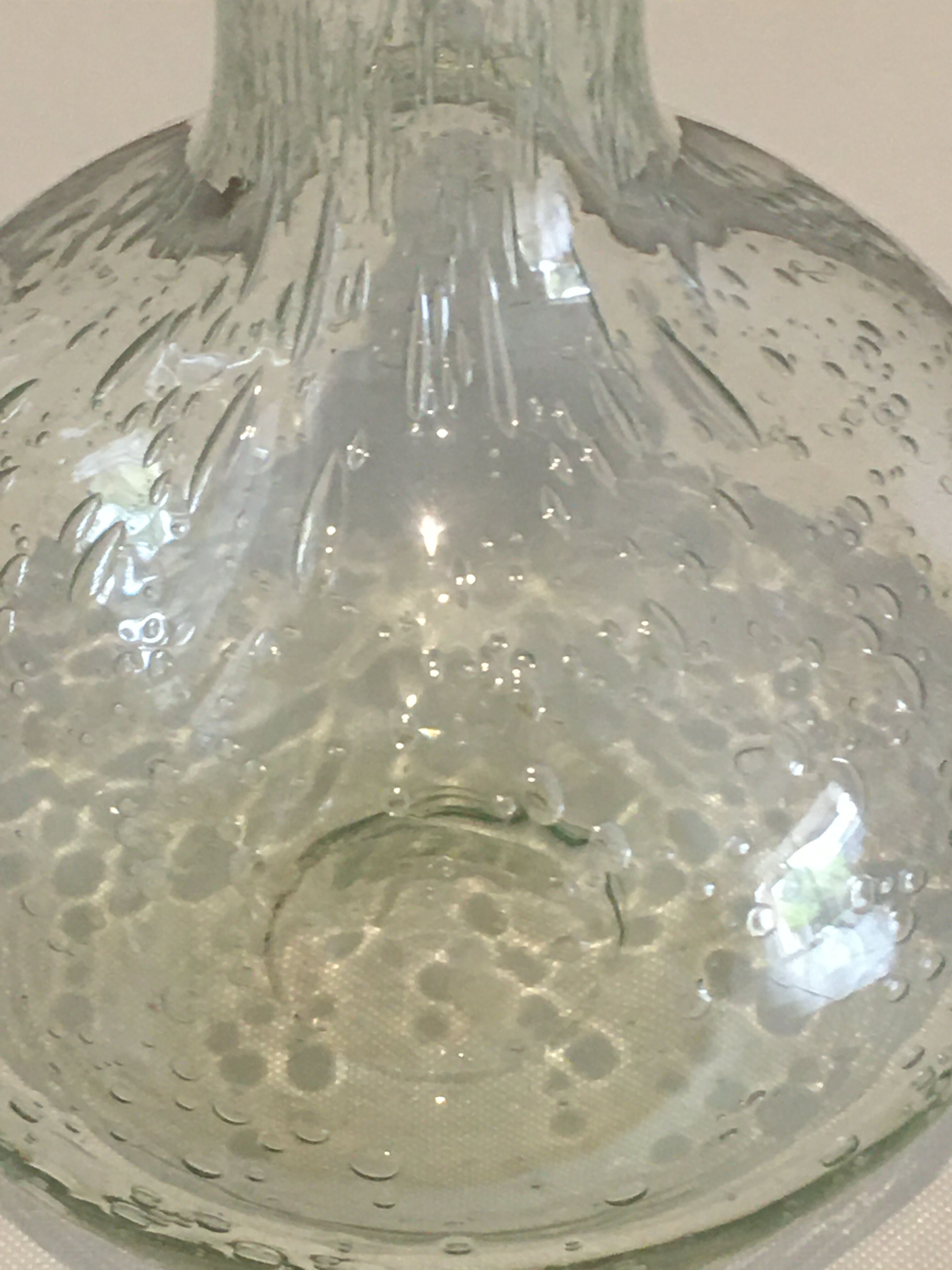 Bubbled glass soliflore vase