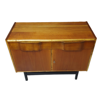 Refurbished neat retro chest of drawers, vintage, Poland, 60s