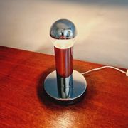 Space Age tubular lamp in chrome metal, 1970s
