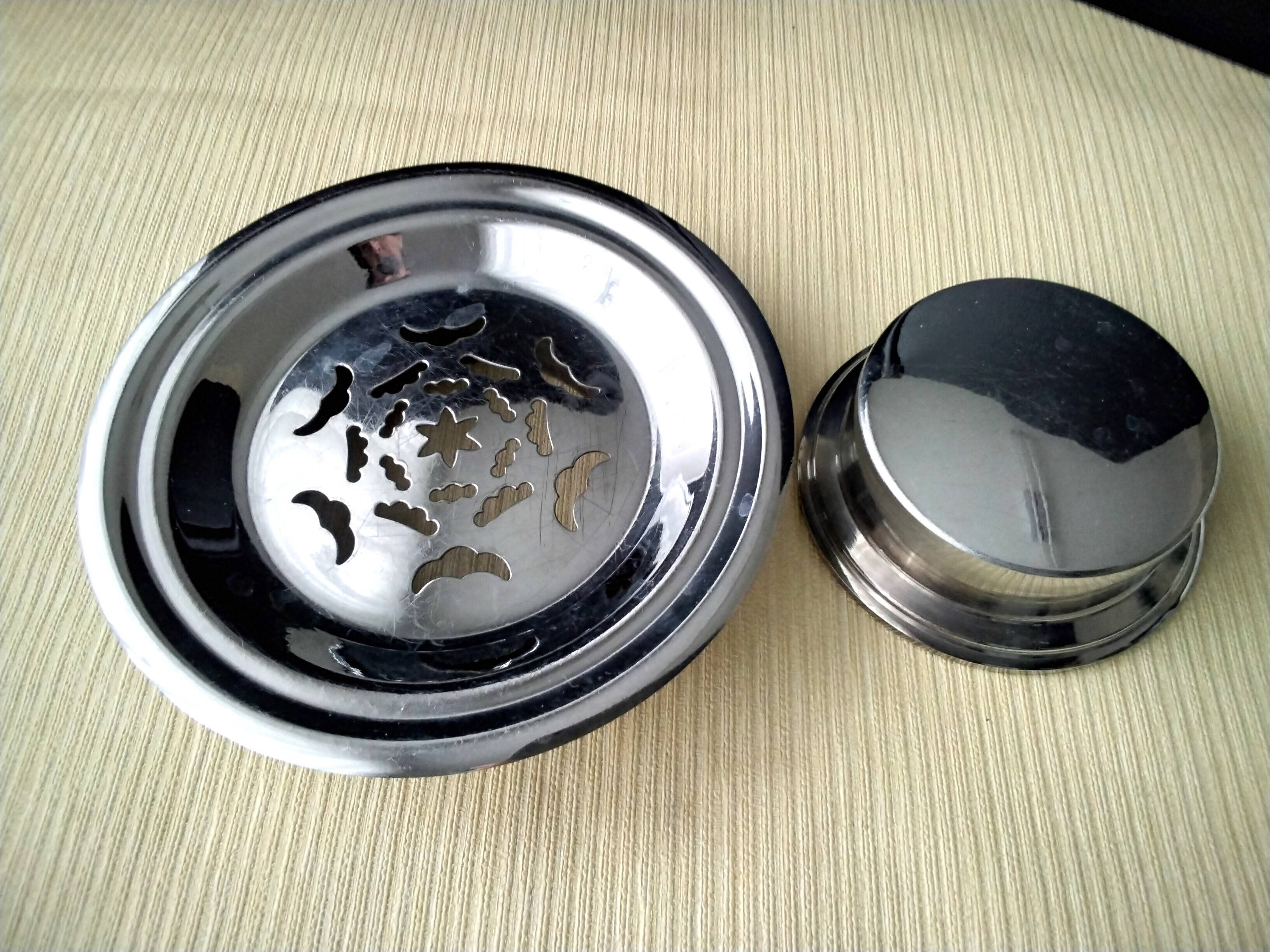 Butter mold, "coquillor" type butter dish in stainless steel