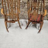 Pair of Windsor Rocking Chairs