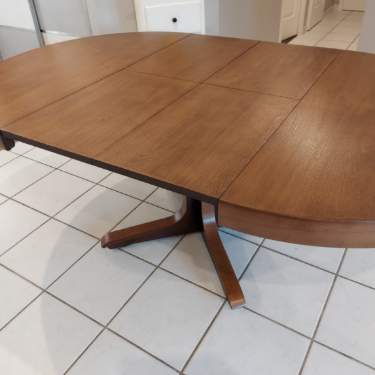 Vintage extendable table Baumann 1970s