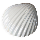 Vintage shell-shaped ceramic dish - for jewellery or gifts - iridescent multicoloured glaze - by Alberto Tomassini, Italy, 1980s - unique gift idea