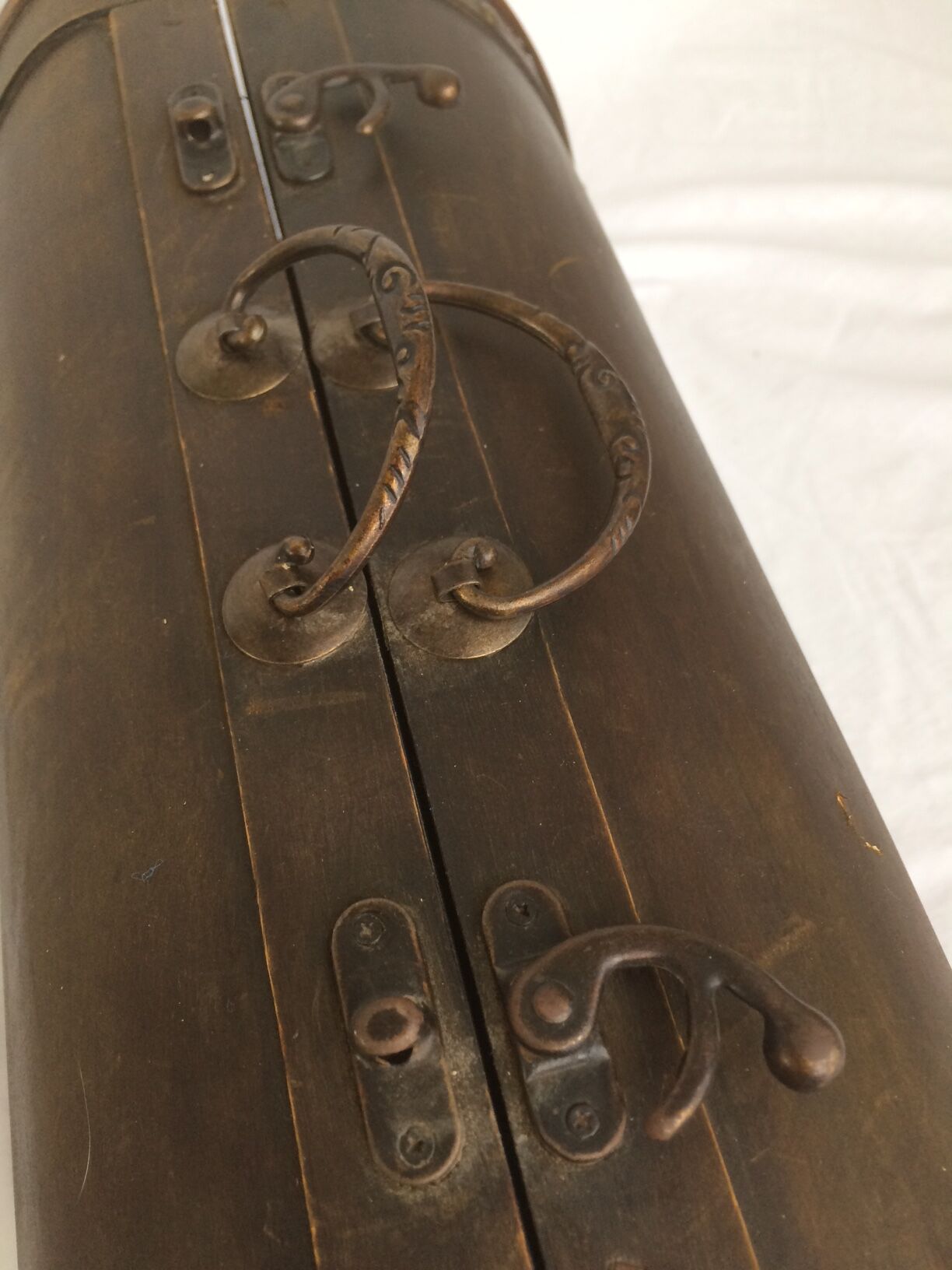 Old doctor wooden suitcase