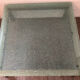 Designer garden coffee table in tempered glass and stainless steel