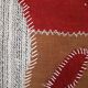 Burgundy Textile Wall Hanging, Handmade Tapestry Rug