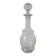 small engraved glass wine carafe early 20th century