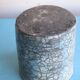 Blue raku ceramic cylindrical vase