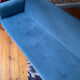Sofa bed sofa bed, steel blue velvet (Made.com