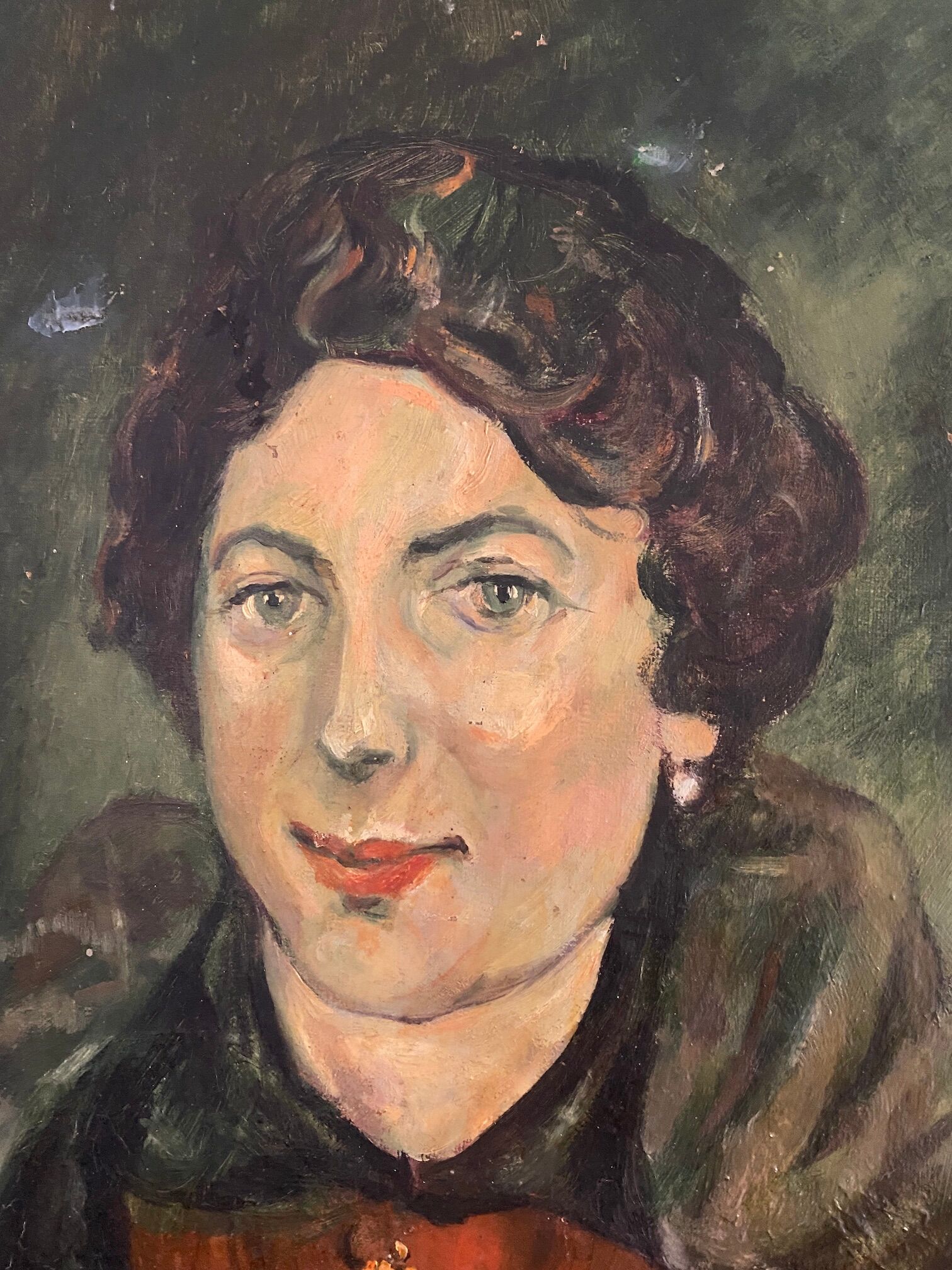 Oil on canvas The woman in the stole