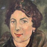 Oil on canvas The woman in the stole