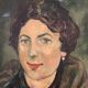Oil on canvas The woman in the stole