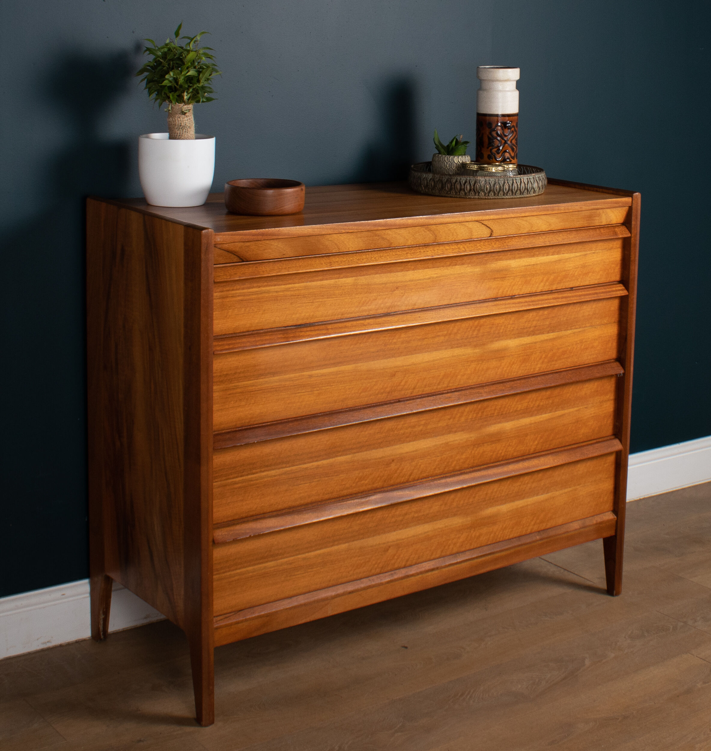 Retro Walnut & Rosewood Younger Chest Of Drawers By John Herbert