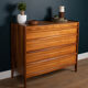 Retro Walnut & Rosewood Younger Chest Of Drawers By John Herbert