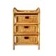 Commode vintage en rotin et bambou