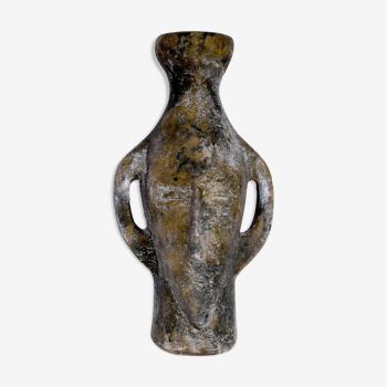 Vase en céramique anthropomorphe, années 1970