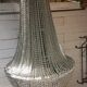 Lustre design cotte de maille 8 lampes