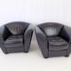 Cor zelda set of 2 leather armchairs by peter maly