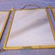 Ancien miroir triptyque de barbier ou de coiffeuse