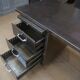 Bureau en métal industriel 1950
