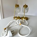 Helena Tynell, table  lamps, Glashütte Limburg, germany 1960s, set of 2