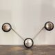 Vintage 3-hook wall-mounted coat rack