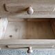 Renovated raw bedside table with 3 drawers