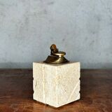 Travertine table lighter