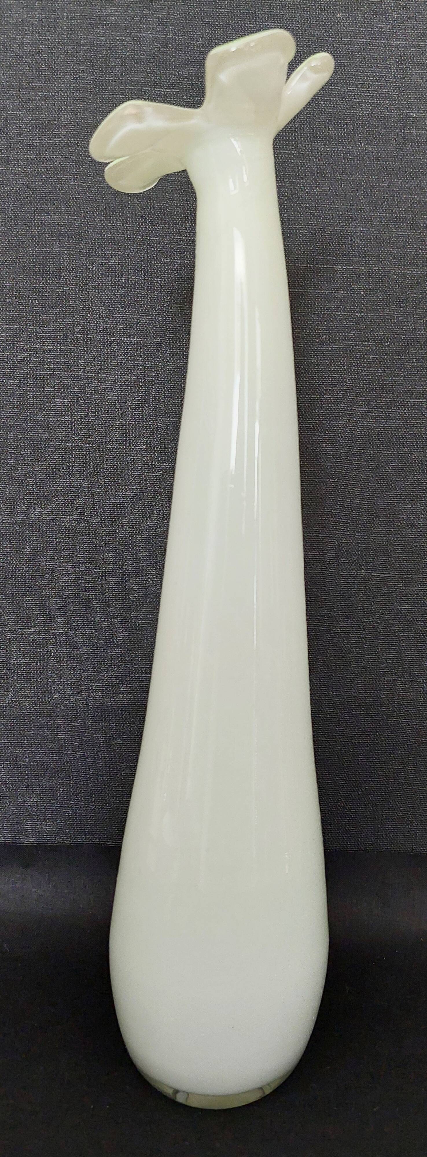 Vintage glass vase flower vase J-Line collection 35 cm
