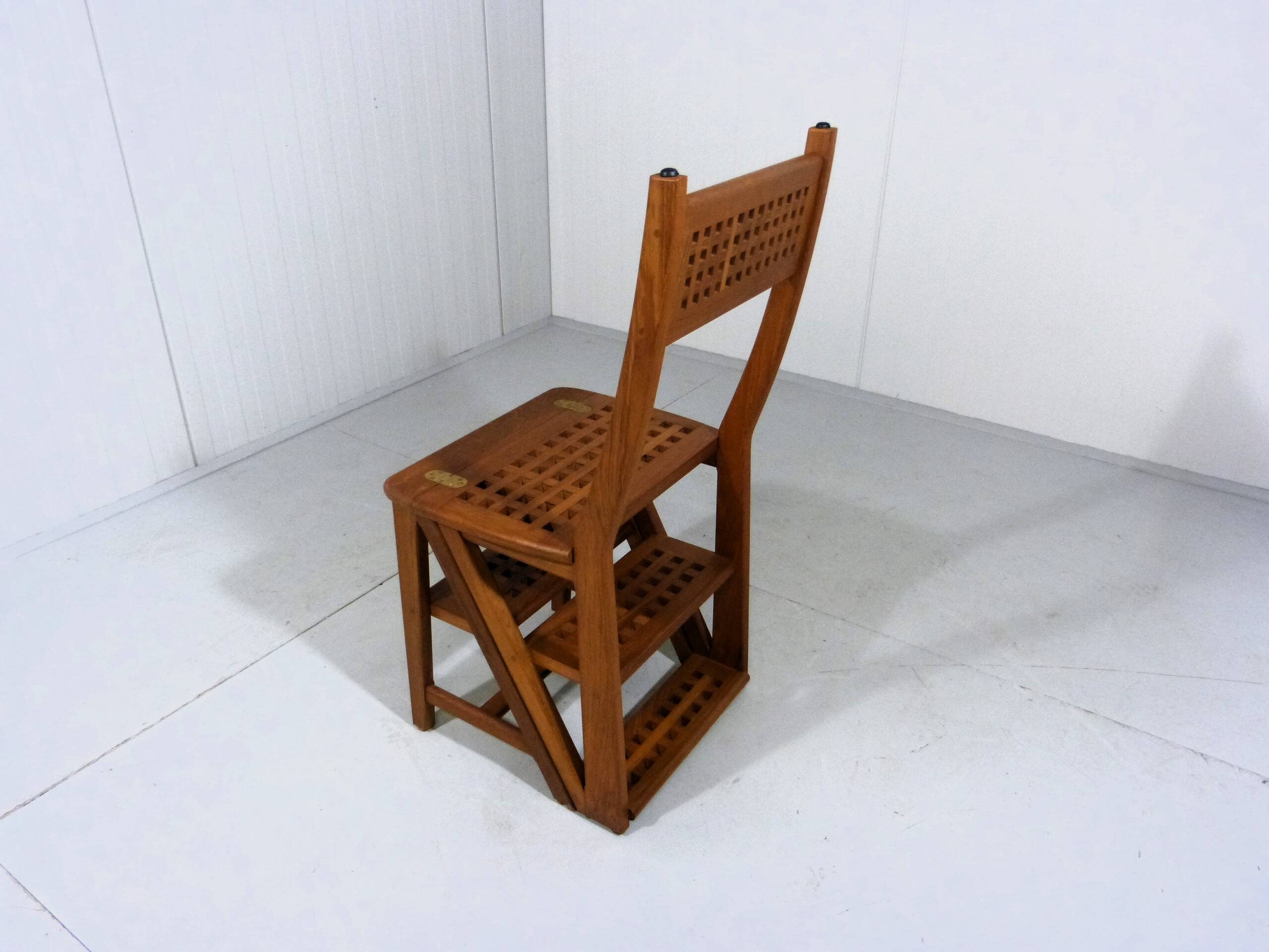 Teak library step chair, Denmark