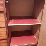 Vintage teak chest of drawers with compass legs