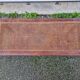 Louis XVI piano bench braided rattan