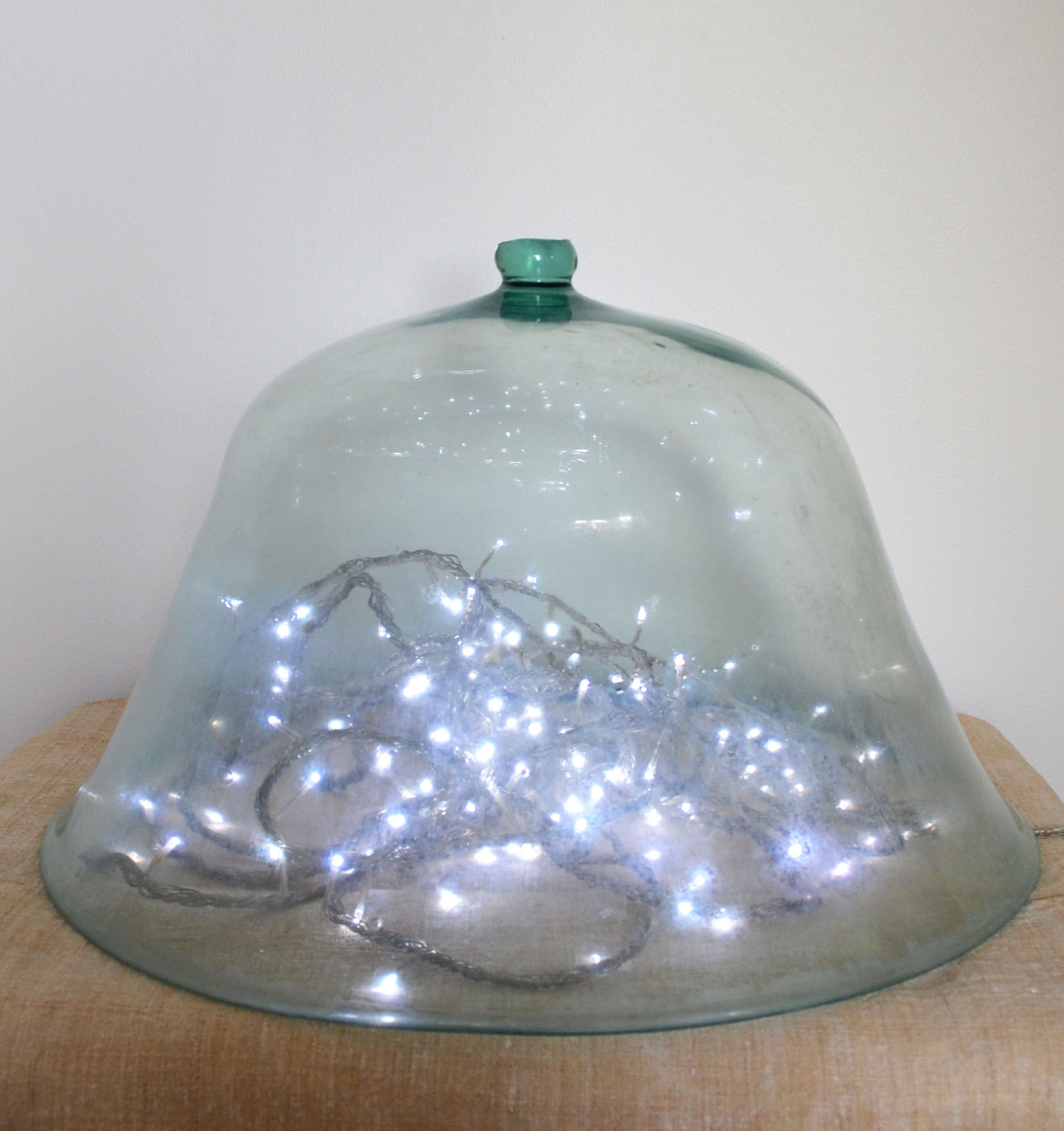 Garden bell blown glass xixth