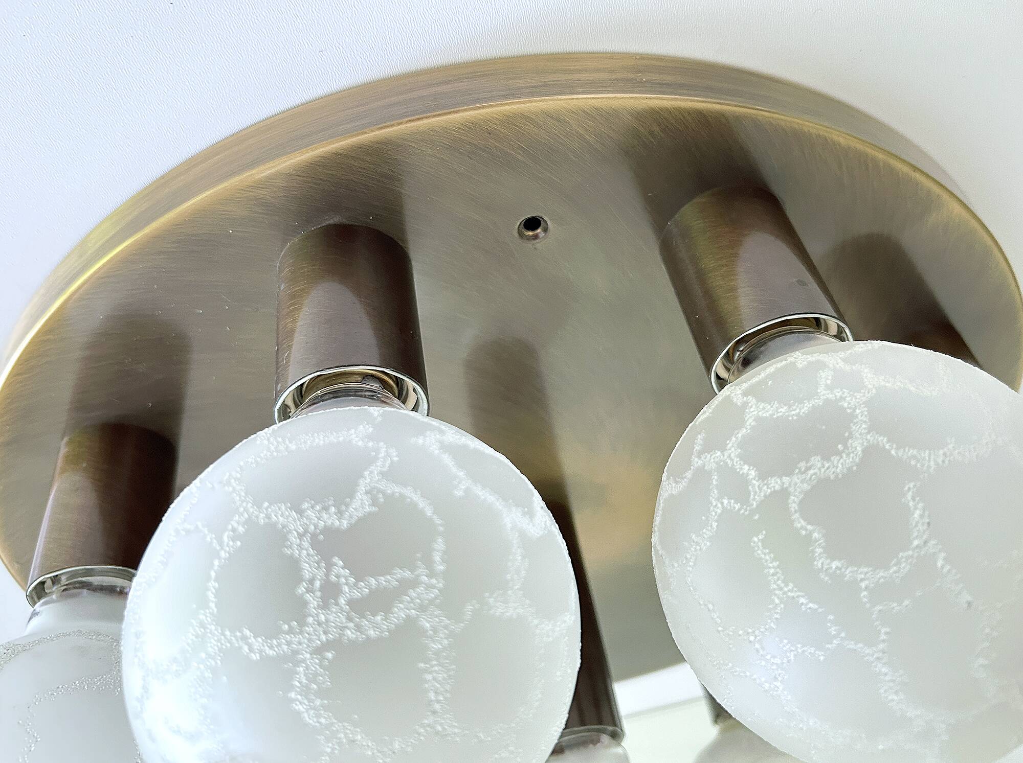 Large Vintage Brass Ceiling Light
